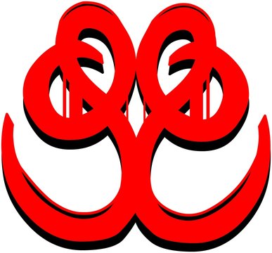 Rotes Symbol