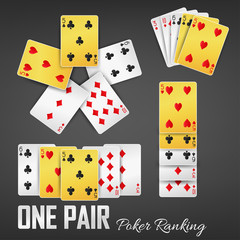 One Pair poker ranking casino sets