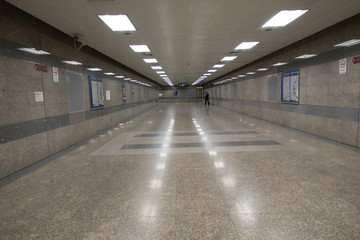 empty subway station floor