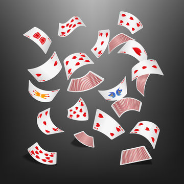 Poker card club scattered