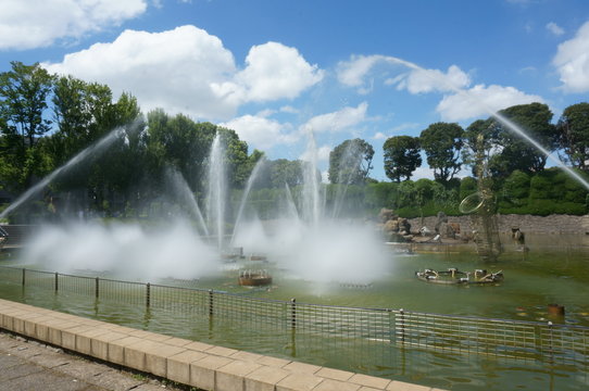 北浦和公園の音楽噴水