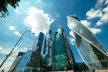 Moscow City, business center in the heart of the city.