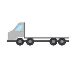 truck transportation delivery icon. Isolated and flat illustration. Vector graphic