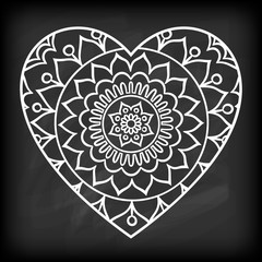 Doodle Heart Mandala