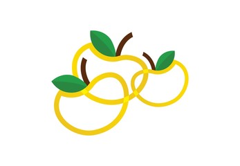 Apple Icons - Isolated On White Background - Vector Illustration, Graphic Design