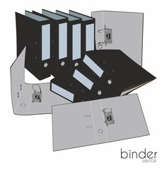 Binder black - obrazy, fototapety, plakaty