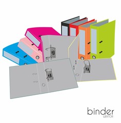 Binders colorful - obrazy, fototapety, plakaty