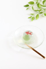 Japanese beautiful jelly (apple flavored jelly)