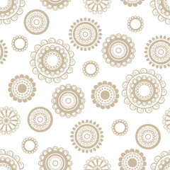 Floral doodle seamless background texture pattern