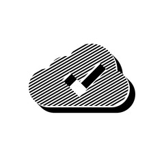 ikona ze wzorku pasków i kresek © vempireart