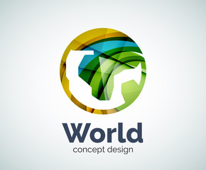 Earth logo template