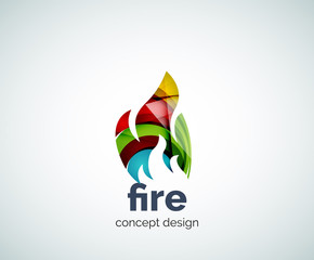 Fire logo template