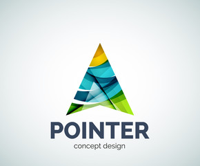 Arrow pointer logo business branding icon