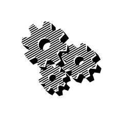 ikona ze wzorku pasków i kresek © vempireart