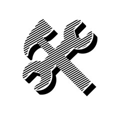 ikona ze wzorku pasków i kresek