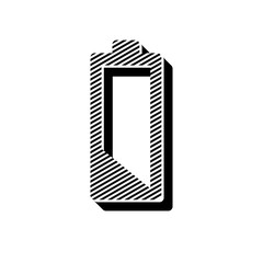 ikona ze wzorku pasków i kresek © vempireart