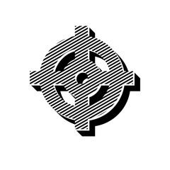 ikona ze wzorku pasków i kresek © vempireart