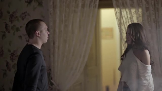 Couple quarrel. A man and a woman sort out their relationships