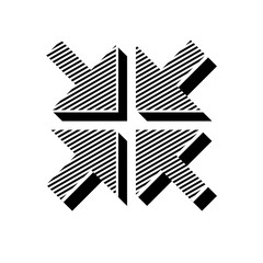 ikona ze wzorku pasków i kresek