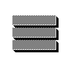 ikona ze wzorku pasków i kresek