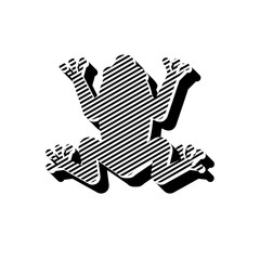 ikona ze wzorku pasków i kresek