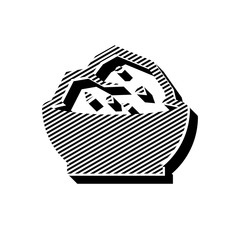 ikona ze wzorku pasków i kresek