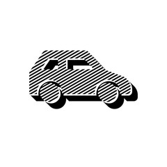 ikona ze wzorku pasków i kresek © vempireart