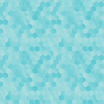 Blue hexagon vector background for graphic design