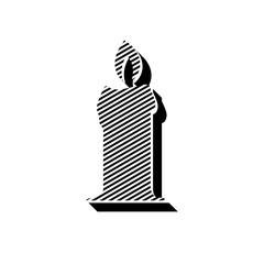 ikona ze wzorku pasków i kresek