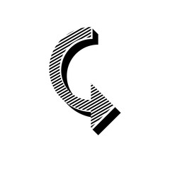 ikona ze wzorku pask&oacute;w i kresek