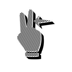 ikona ze wzorku pasków i kresek