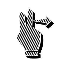 ikona ze wzorku pasków i kresek