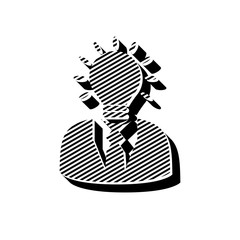 ikona ze wzorku pasków i kresek