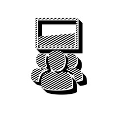 ikona ze wzorku pasków i kresek © vempireart