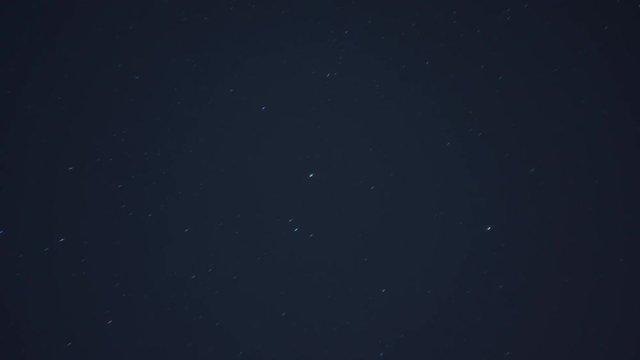 Starry night sky motion