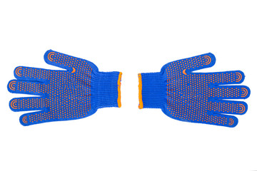 new Work Gloves Isolated On White.