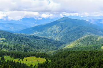 Fototapeta na wymiar Bright, picturesque Carpathian mountains landscape. Chornogora ridge, Ukraine, Europe.