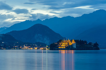 Isola bella - Stresa. Is a town and comune on the shores of Lake Maggiore in the province of Verbano-Cusio-Ossola in the Piedmont region of northern Italy - 117656742
