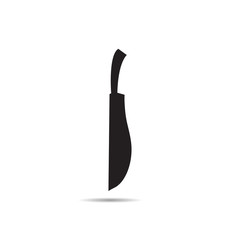 vector of knife on white background