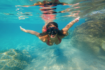 Girl Snorkeling