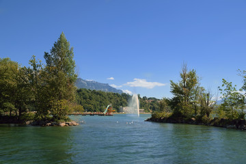plage d'Aix les bains en Savoie