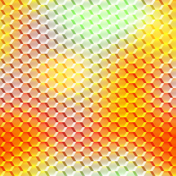 Vector illustration of honeycombs