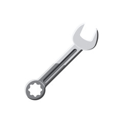 Spanner tool icon in cartoon style on a white background