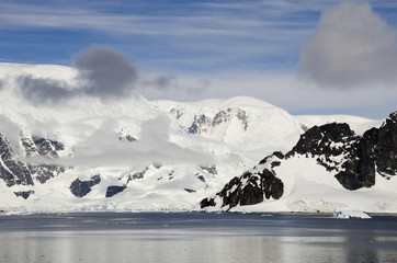 Fototapeta na wymiar Antarctica - Fairytale landscape in a sunny day