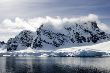 Fototapeta na wymiar Antarctica - Fairytale landscape in a sunny day