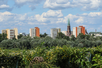 Dzielnica Praga w Warszawie, domy, katedra Św. Floriana © irena iris szewczyk