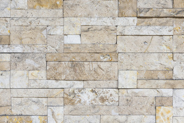 The texture of the stone brick wall of the building.Close up of the stone wall  texture.
