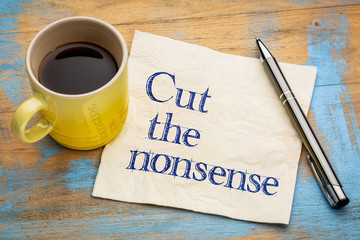 Cut the nonsense