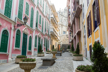 Fototapeta na wymiar Macau city old town