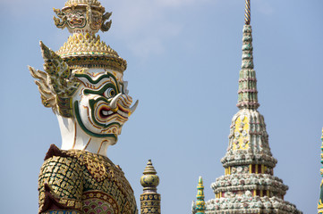 Demon guardian in Wat Phra Kaeo